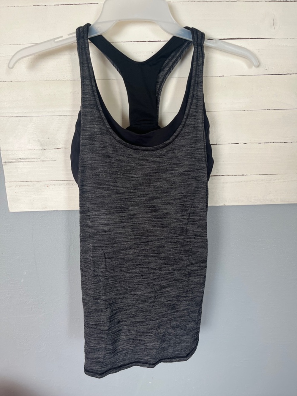 Women's Lululemon Racerback Tank Top - Charcoal Gray